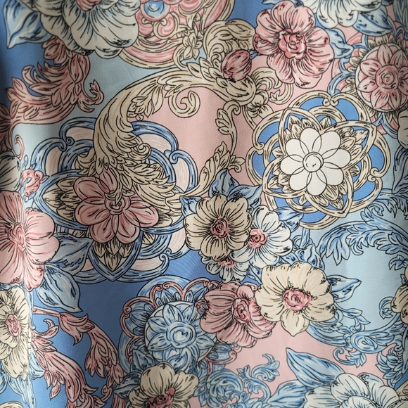 Vintage Floral Blouse by Lantana sz Large - Picture 6 of 11